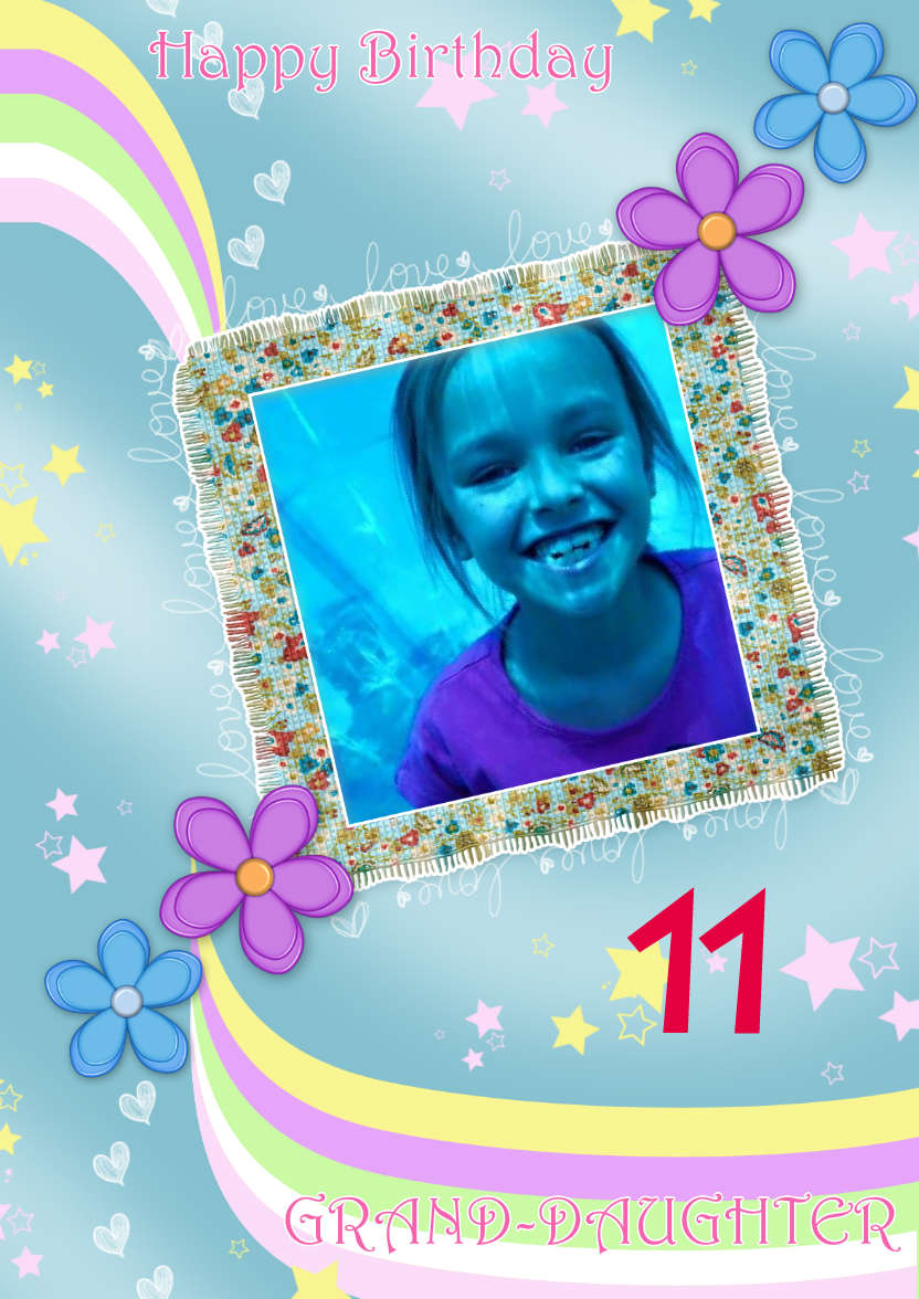 Pretty Flower Frame - card made with Crafty Bob's Card Creator