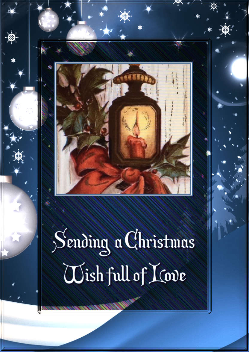 Sending a Christmas Wish Photo Card - card made with Crafty Bob's Card Creator