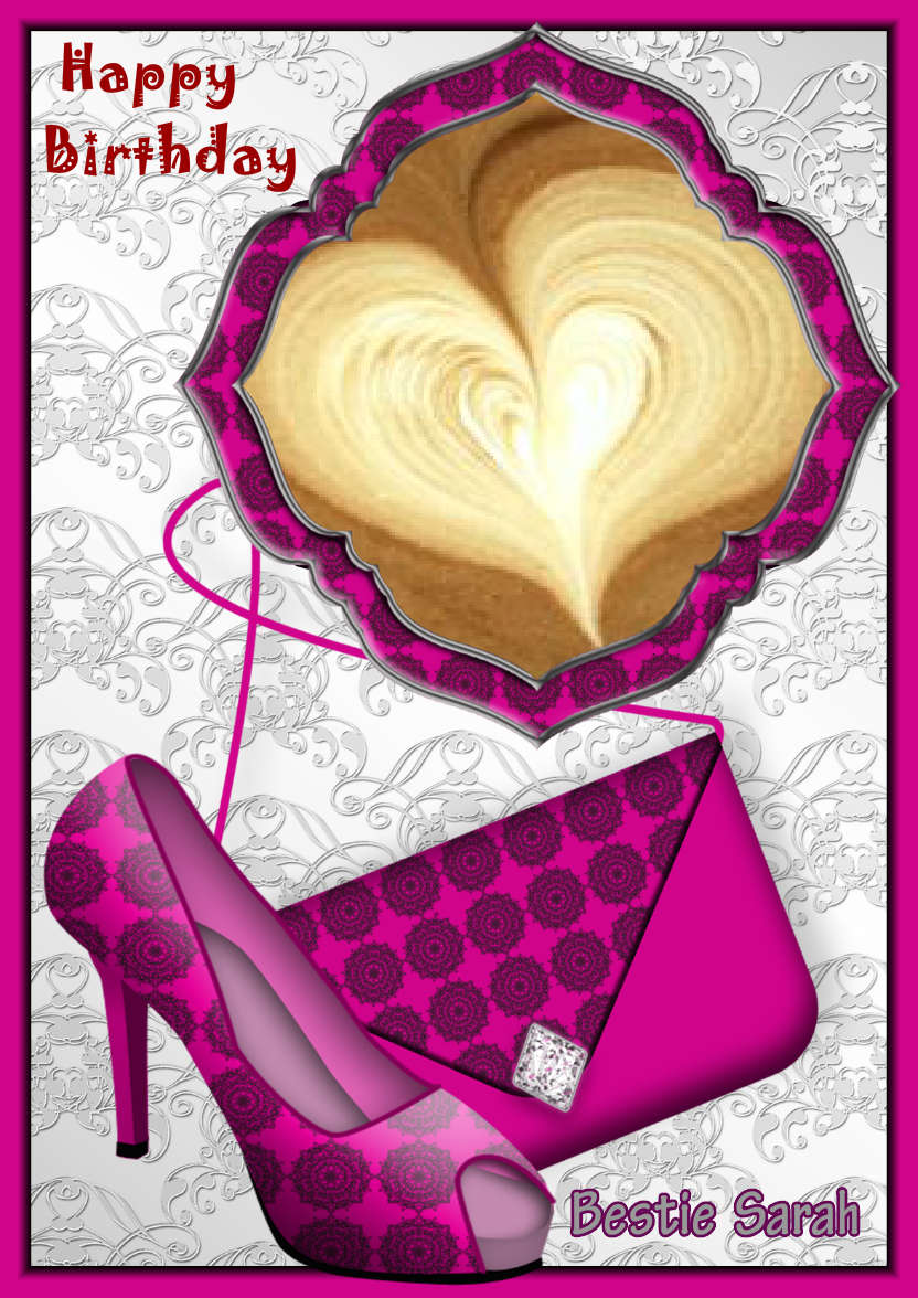 Shoes and Bag - card made with Crafty Bob's Card Creator