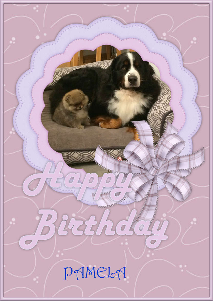 Pastel Birthday - card made with Crafty Bob's Card Creator