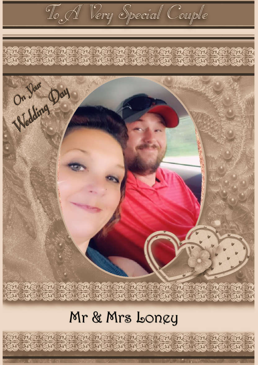 On Your Wedding Day - card made with Crafty Bob's Card Creator