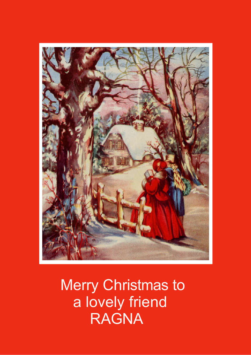 Red Plain Background - card made with Crafty Bob's Card Creator