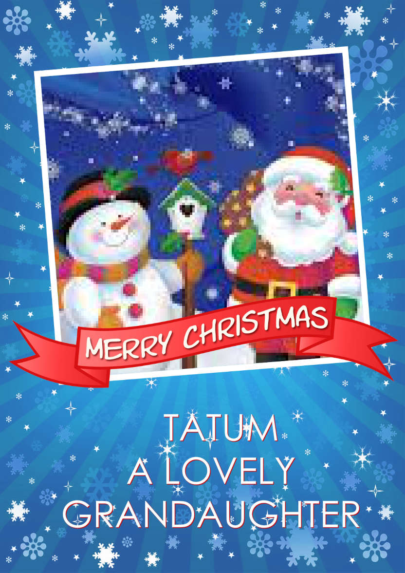 Christmas Family Photo Card - card made with Crafty Bob's Card Creator