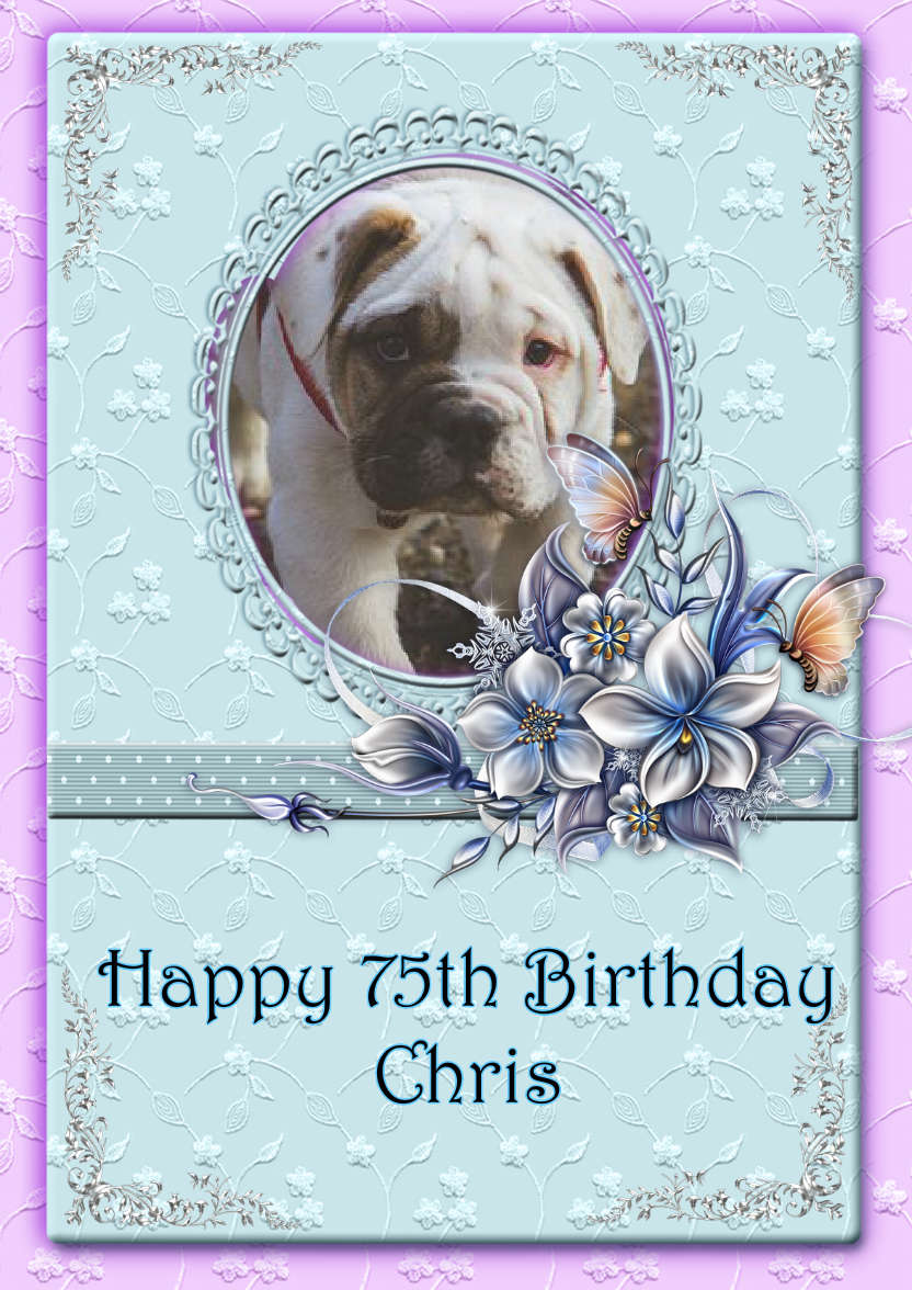 Lacy and Floral Design for Many Occasions #5 - card made with Crafty Bob's Card Creator