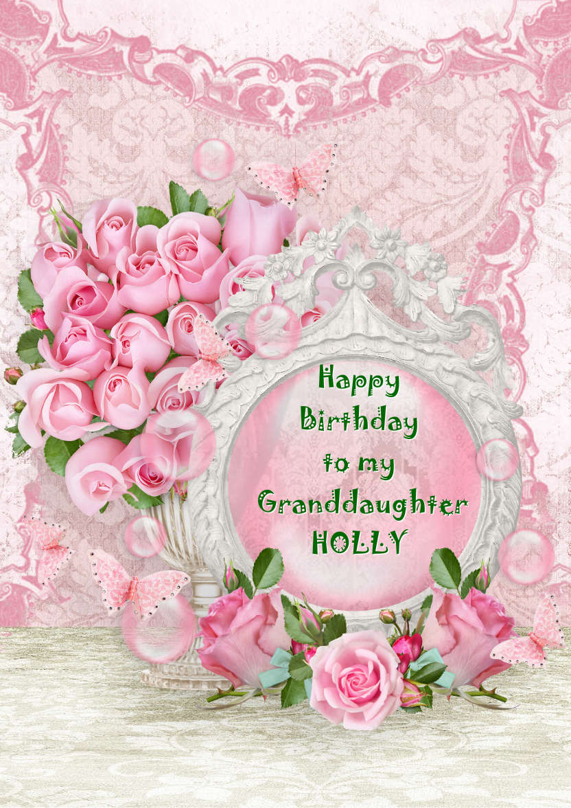 Lace and Roses Card Front - card made with Crafty Bob's Card Creator