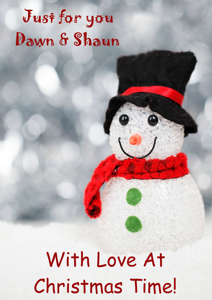 Cute Snowman - card made with Crafty Bob's Card Creator