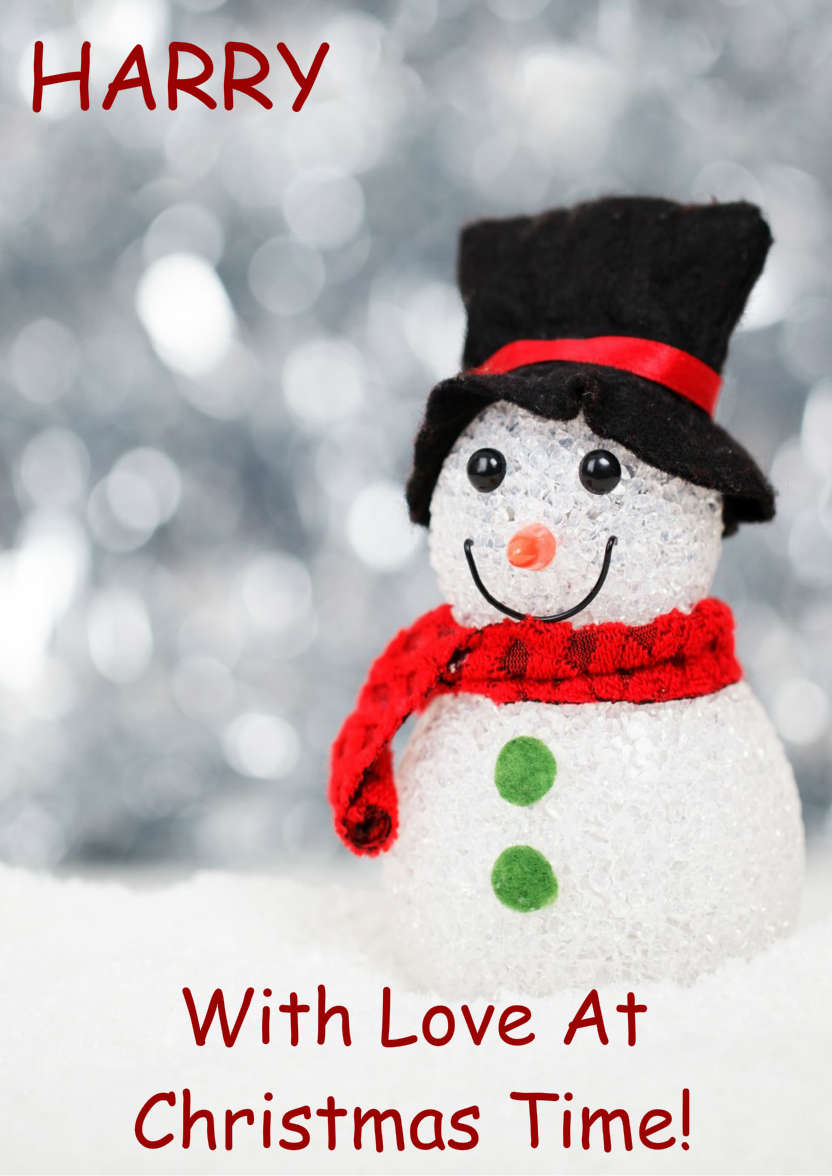 Cute Snowman - card made with Crafty Bob's Card Creator