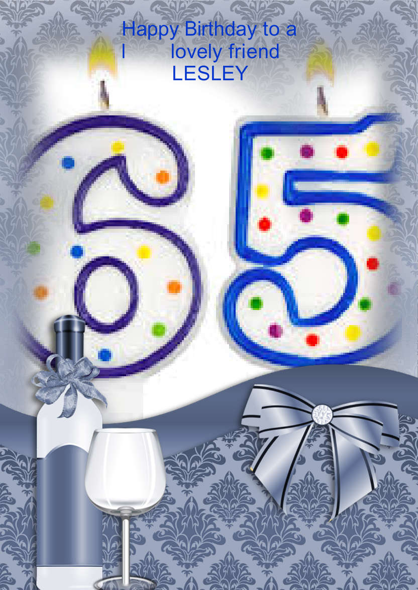 Blue Delights - card made with Crafty Bob's Card Creator