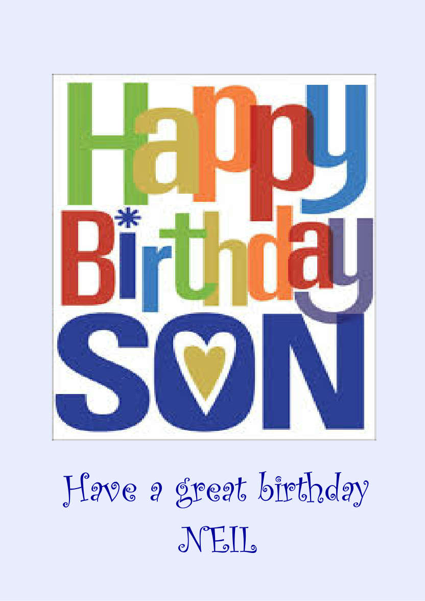 Light Blue Plain Background - card made with Crafty Bob's Card Creator