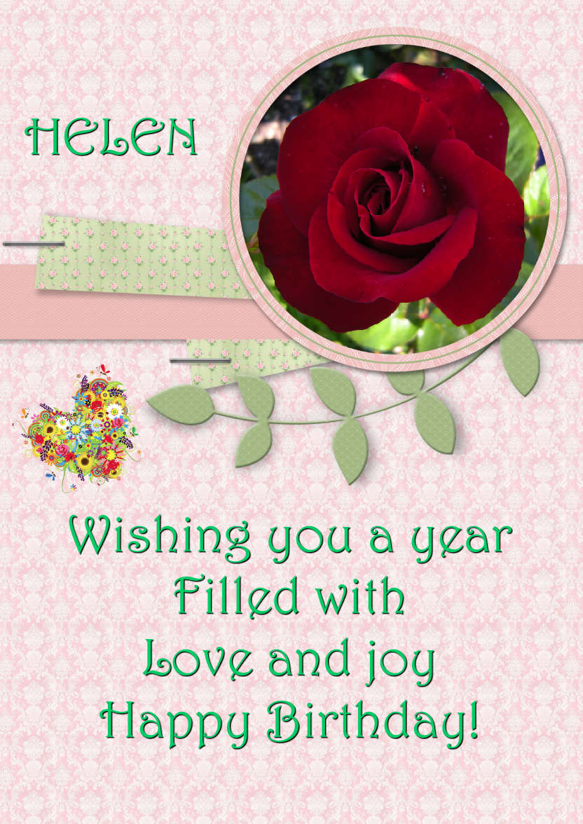 Scrapbook Style Frame Photo Card - card made with Crafty Bob's Card Creator