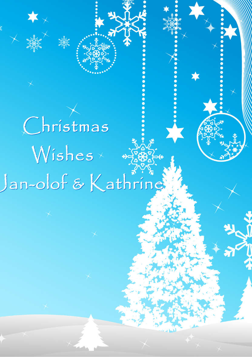 Christmas Bauble Snowscene - card made with Crafty Bob's Card Creator