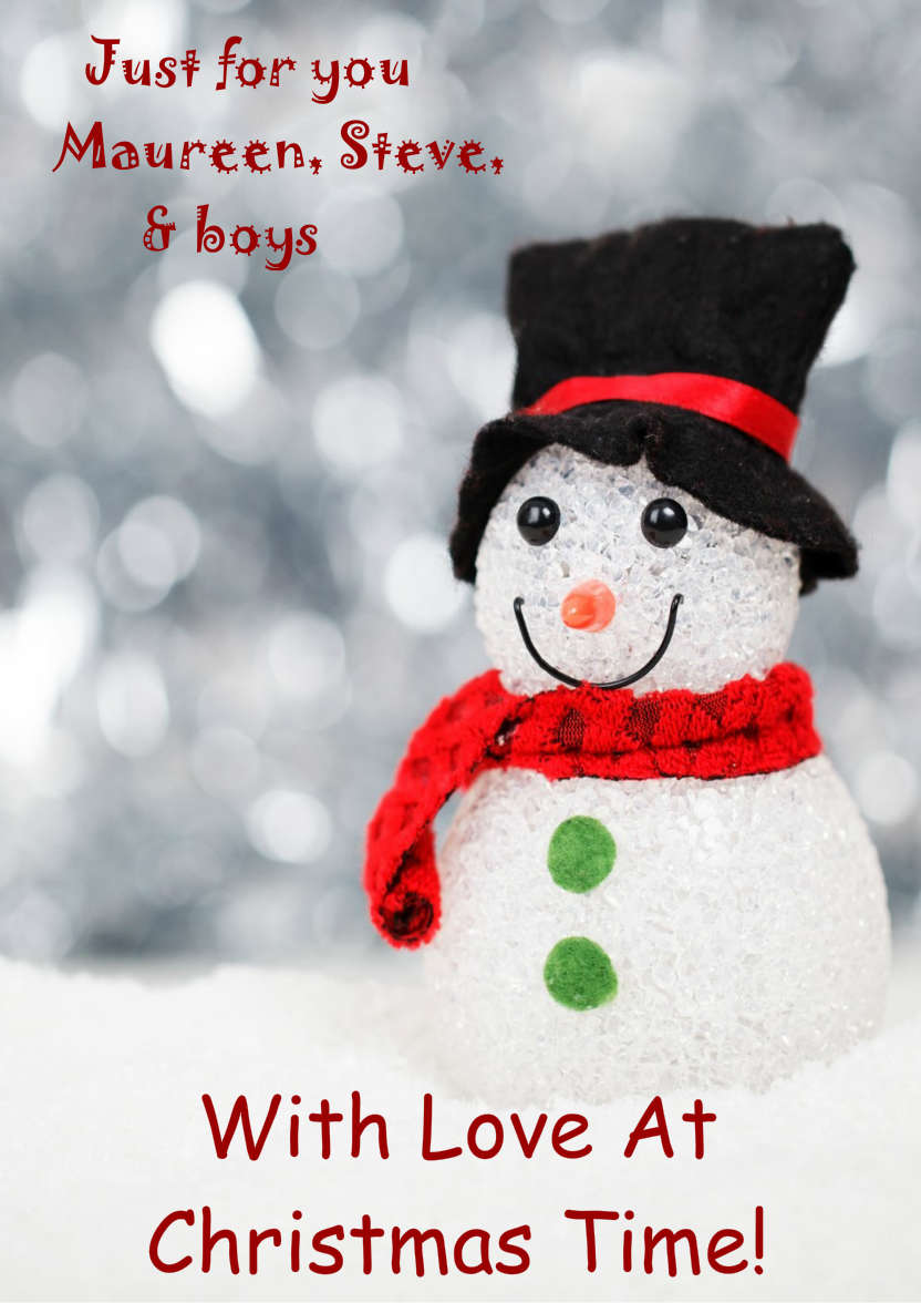 Cute Snowman - card made with Crafty Bob's Card Creator