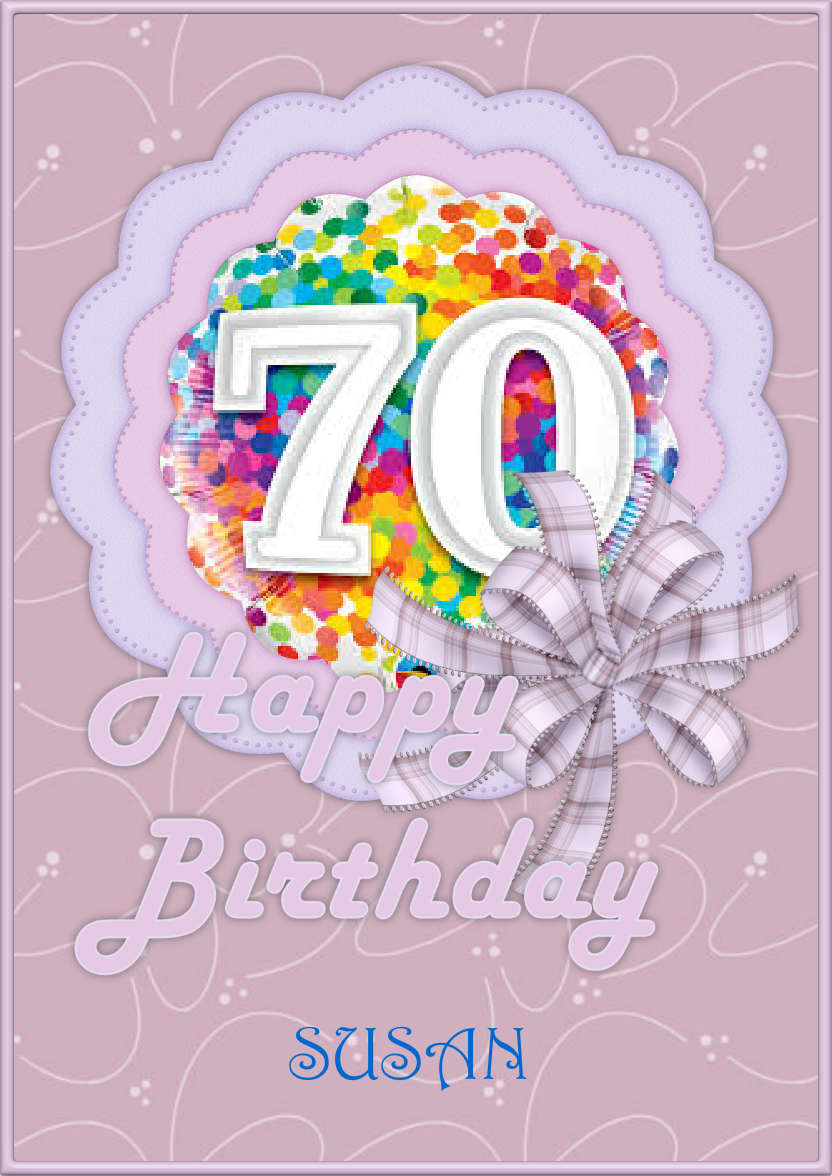Pastel Birthday - card made with Crafty Bob's Card Creator