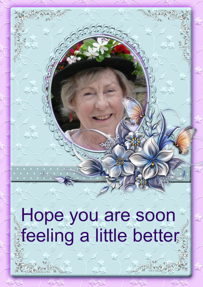 Lacy and Floral Design for Many Occasions #5 - card made with Crafty Bob's Card Creator
