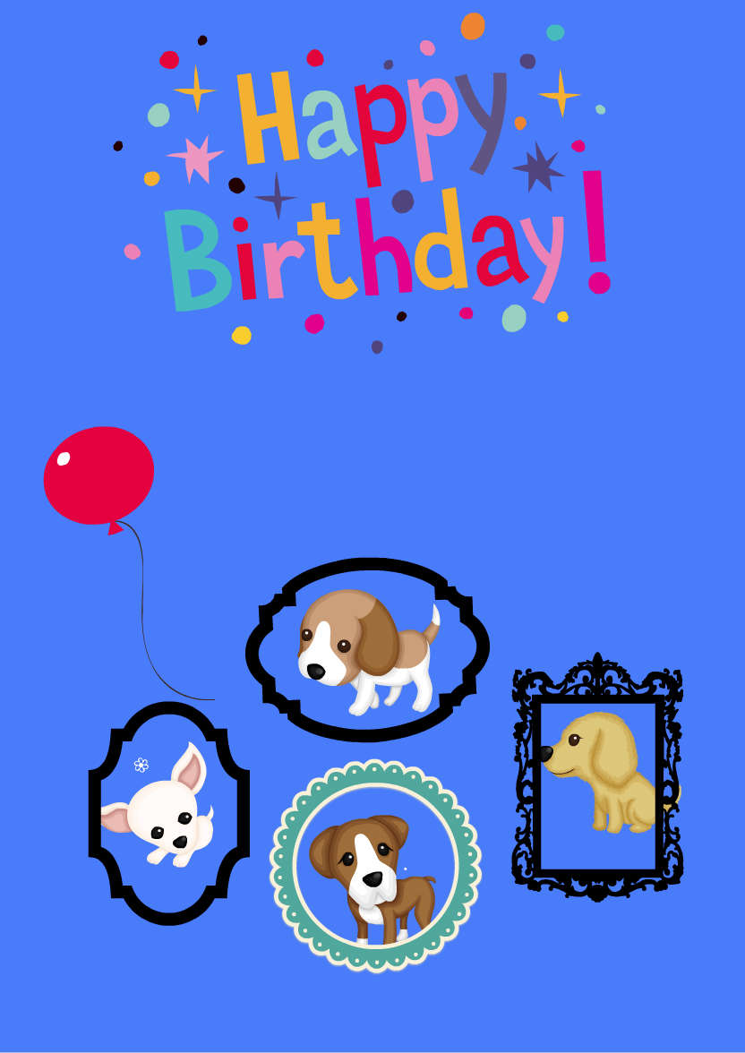 Dark Blue Plain Background - card made with Crafty Bob's Card Creator