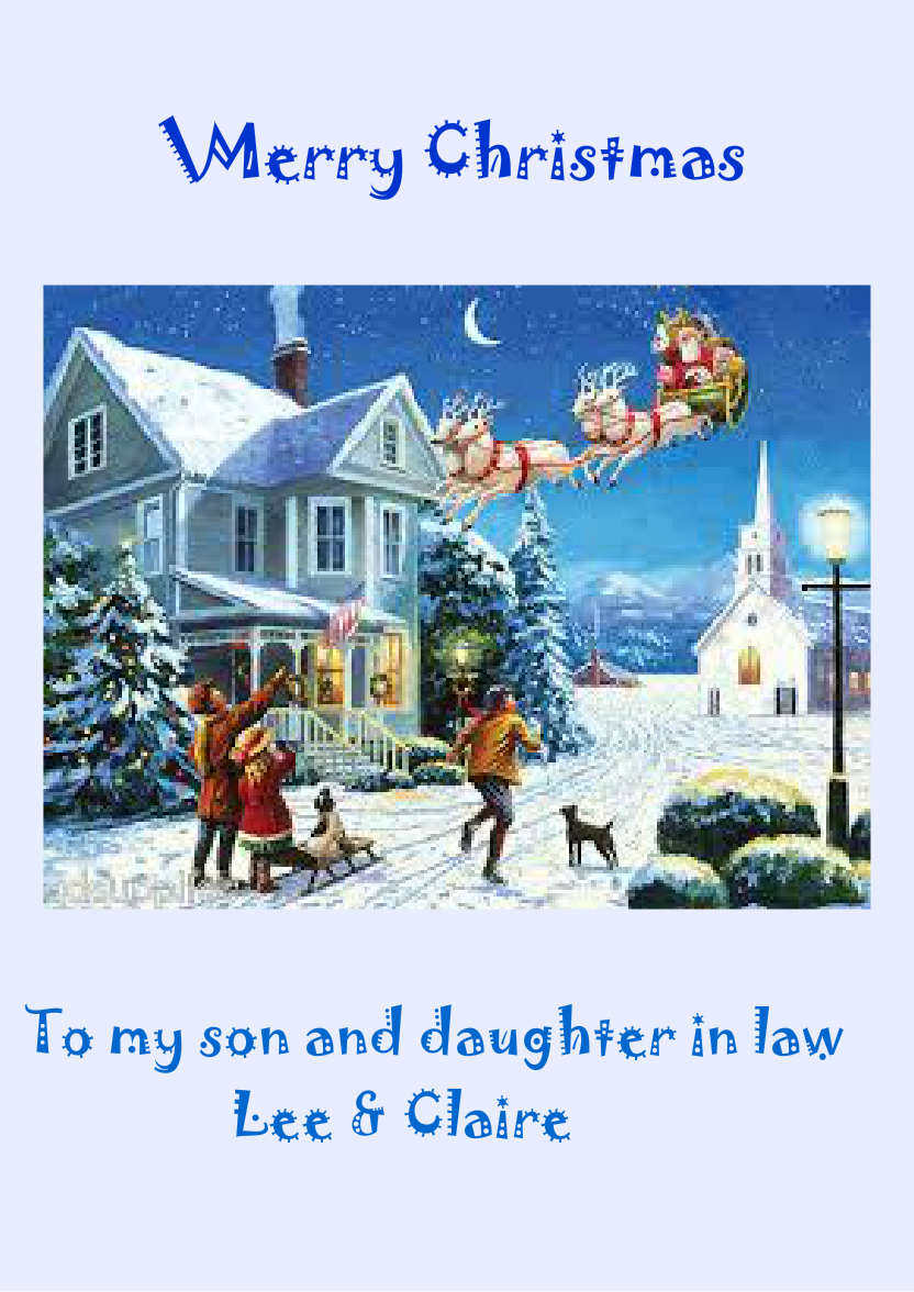 Light Blue Plain Background - card made with Crafty Bob's Card Creator