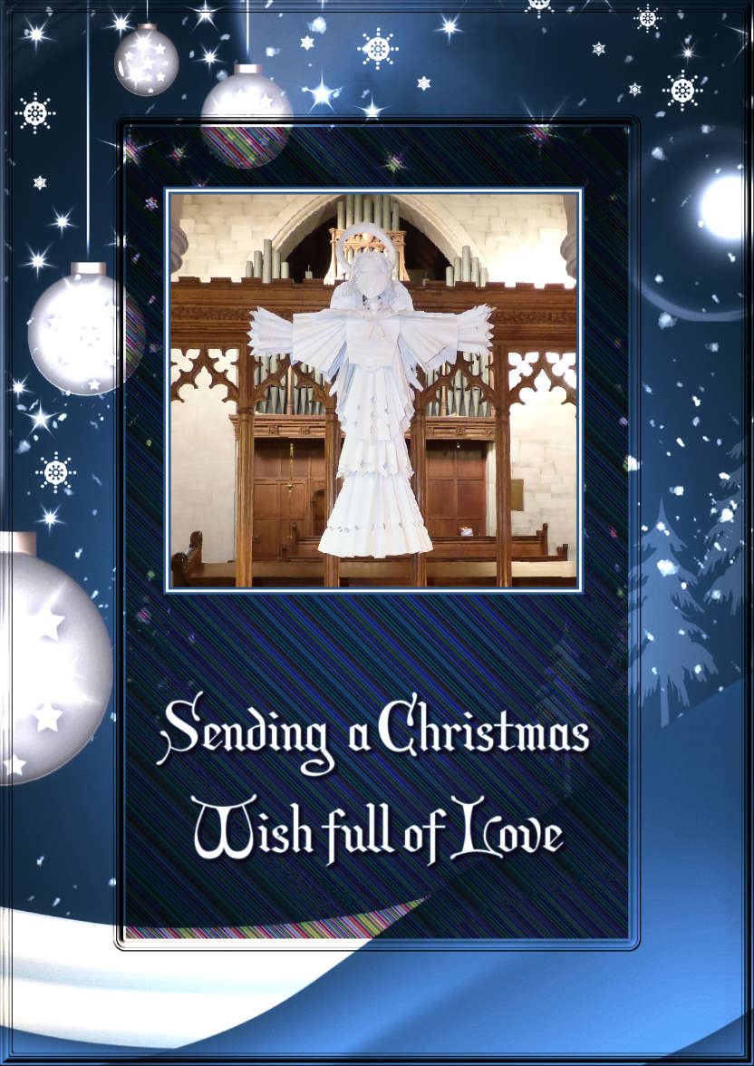 Sending a Christmas Wish Photo Card - card made with Crafty Bob's Card Creator