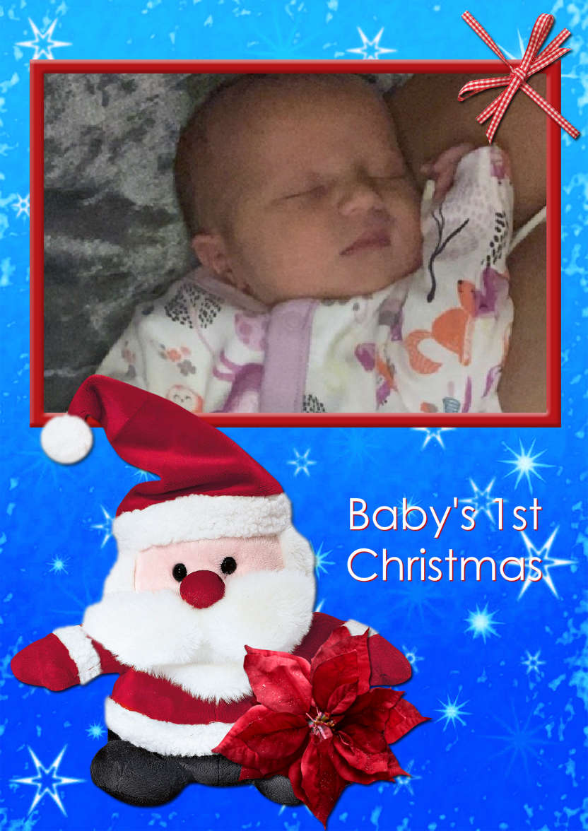Cute Cuddly Santa - card made with Crafty Bob's Card Creator