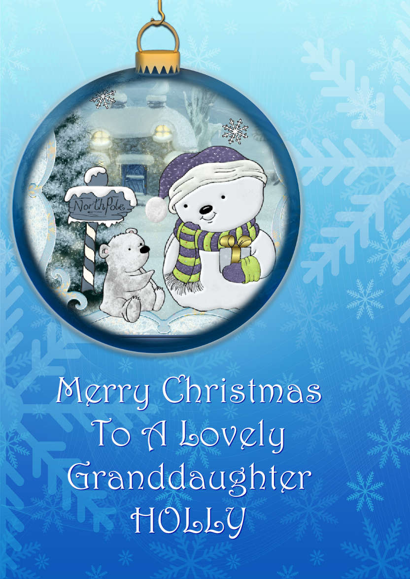 Christmas Bauble Aperture Card - card made with Crafty Bob's Card Creator