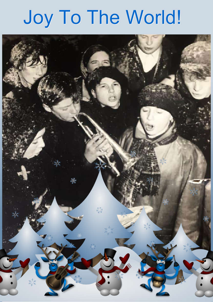 Dancing Christmas Friends - card made with Crafty Bob's Card Creator