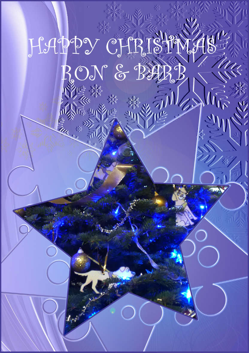 Christmas Star Photo Card - card made with Crafty Bob's Card Creator