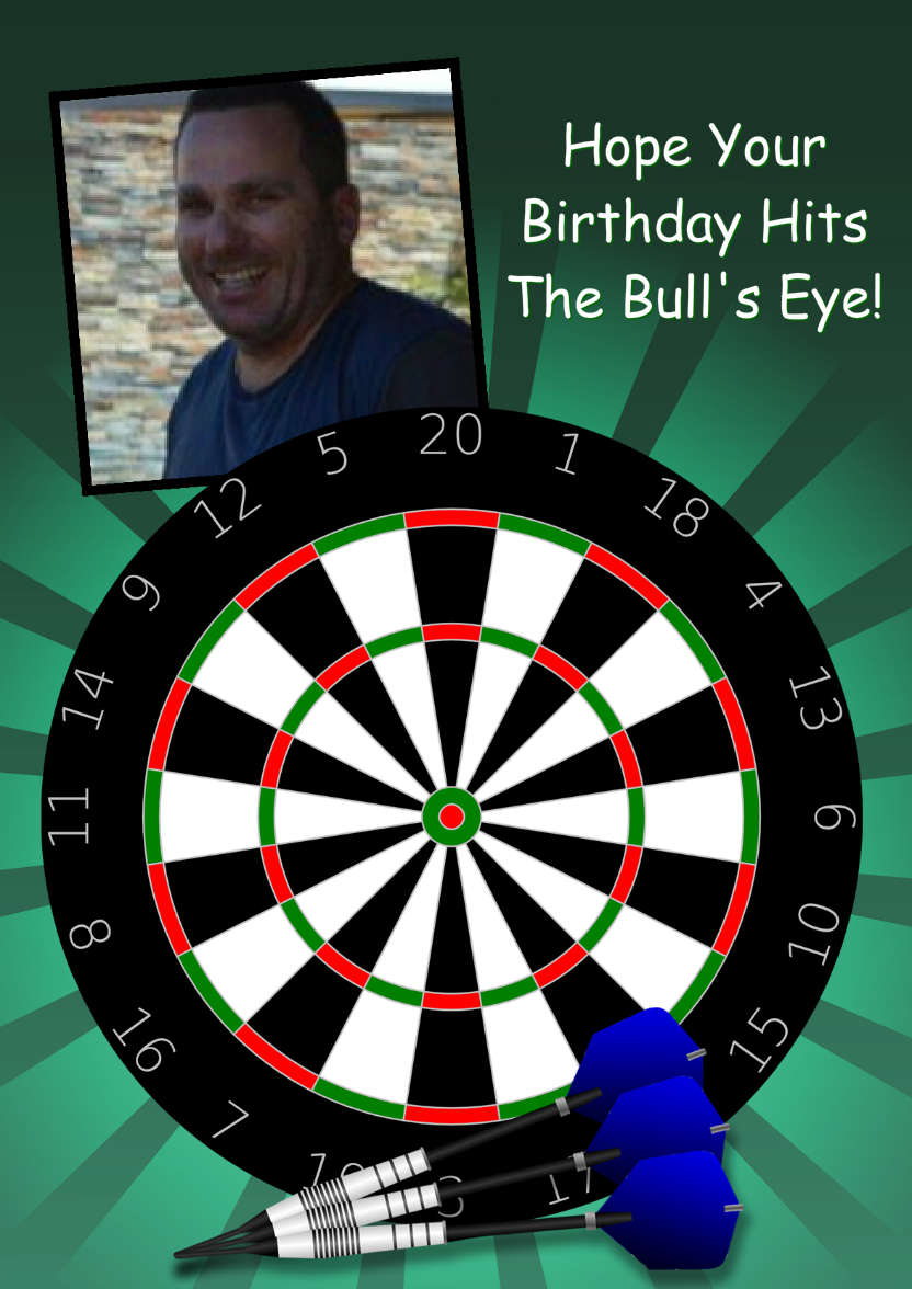 Darts Aperture Card - card made with Crafty Bob's Card Creator