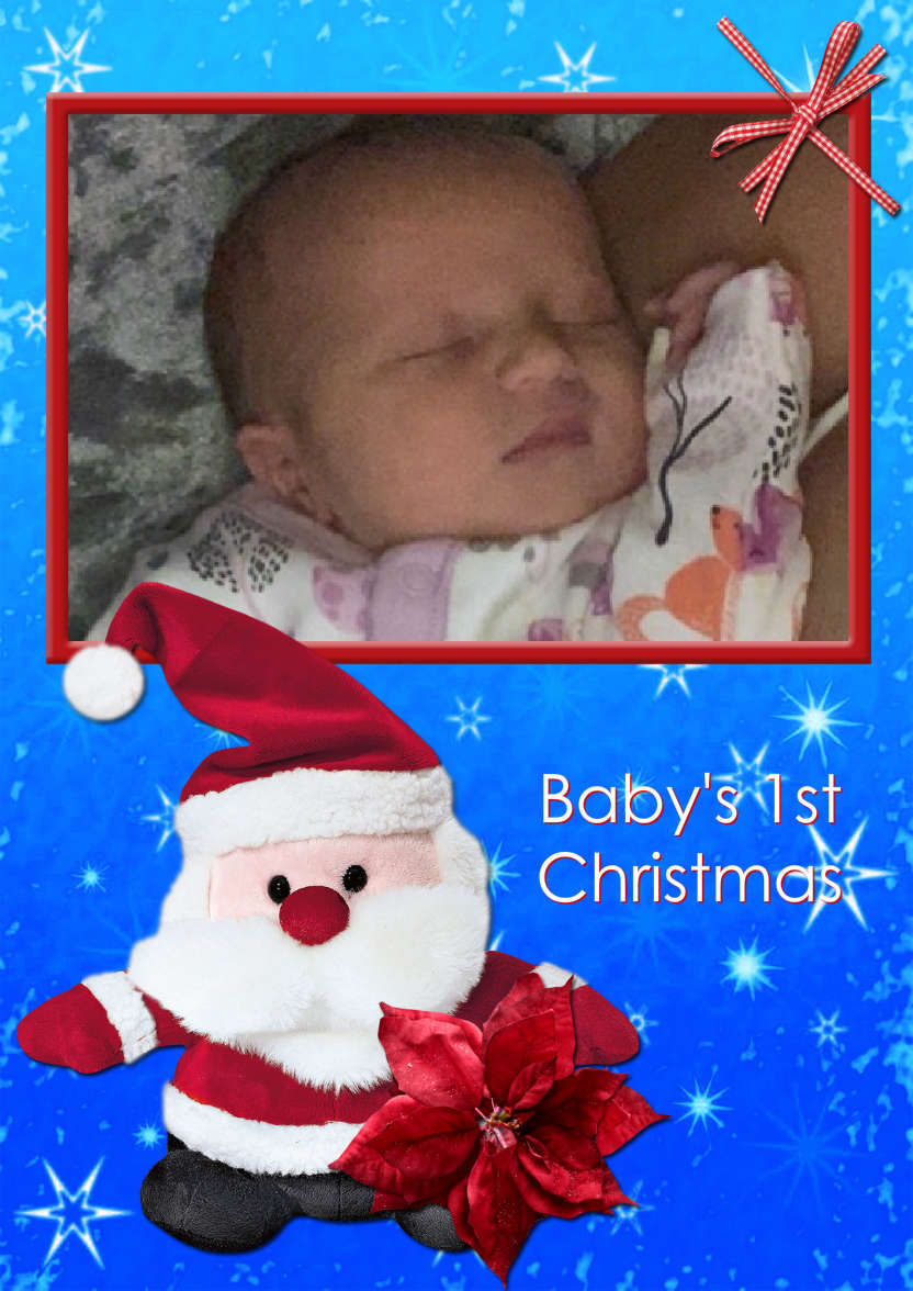Cute Cuddly Santa - card made with Crafty Bob's Card Creator