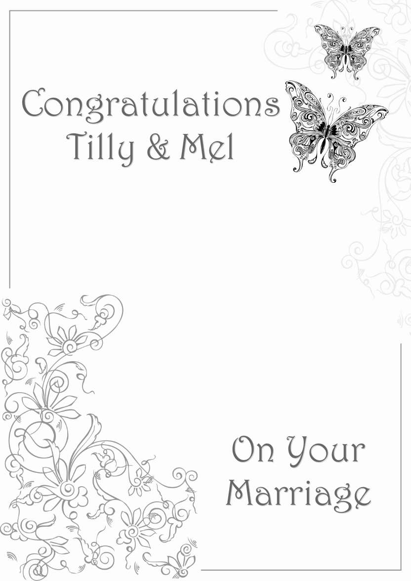 Butterfly Flourish Simple Card Front - card made with Crafty Bob's Card Creator