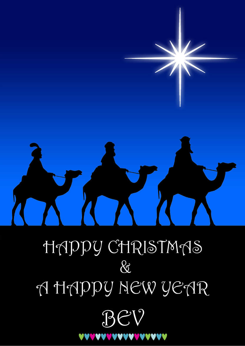 Star of Bethlehem - card made with Crafty Bob's Card Creator