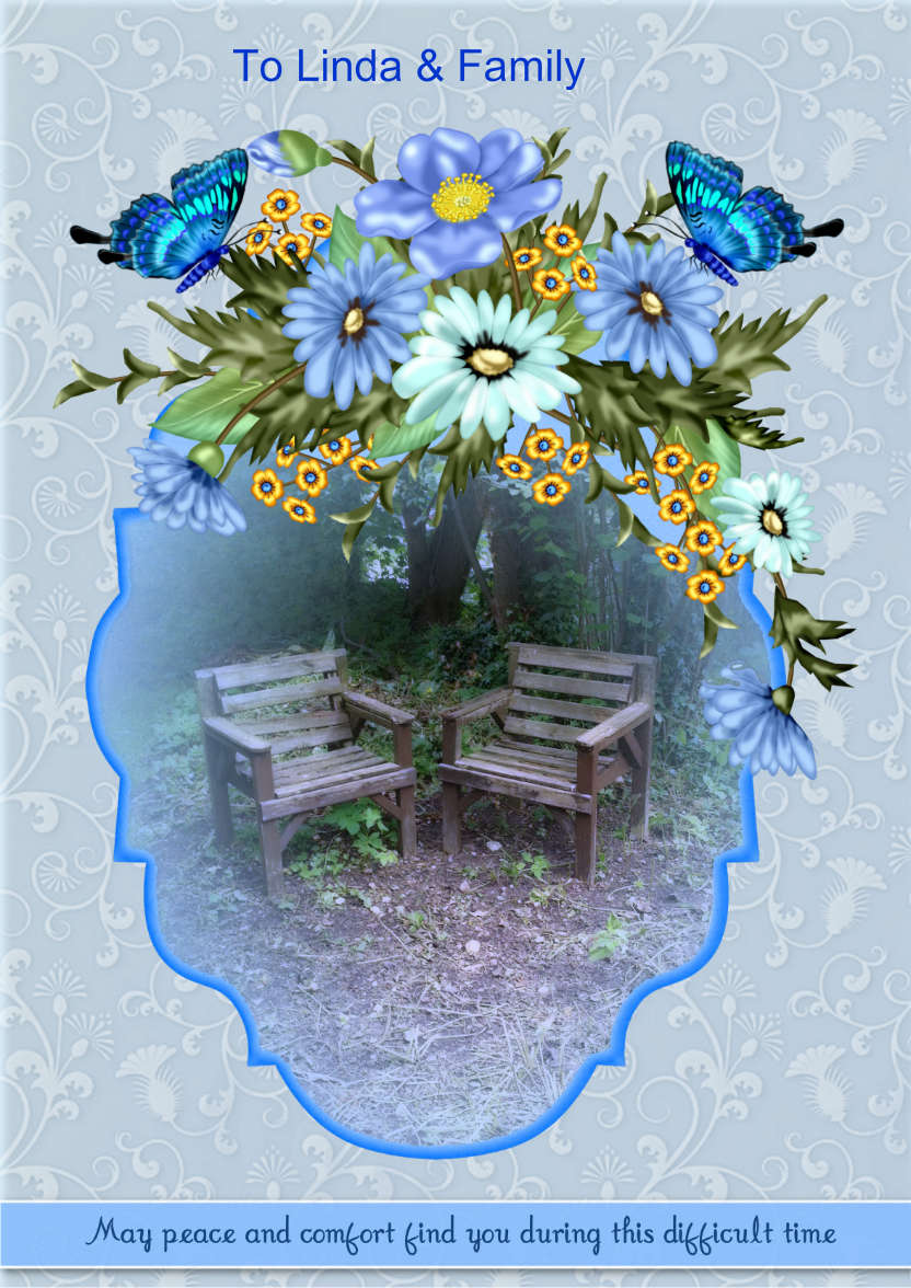 Peace - card made with Crafty Bob's Card Creator