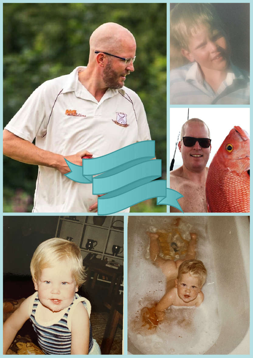 Multi-photo Card with Banner Green - card made with Crafty Bob's Card Creator