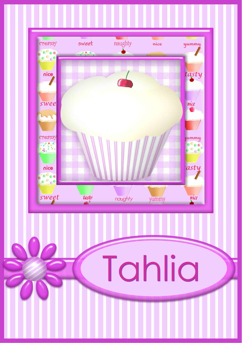 Cupcake - card made with Crafty Bob's Card Creator