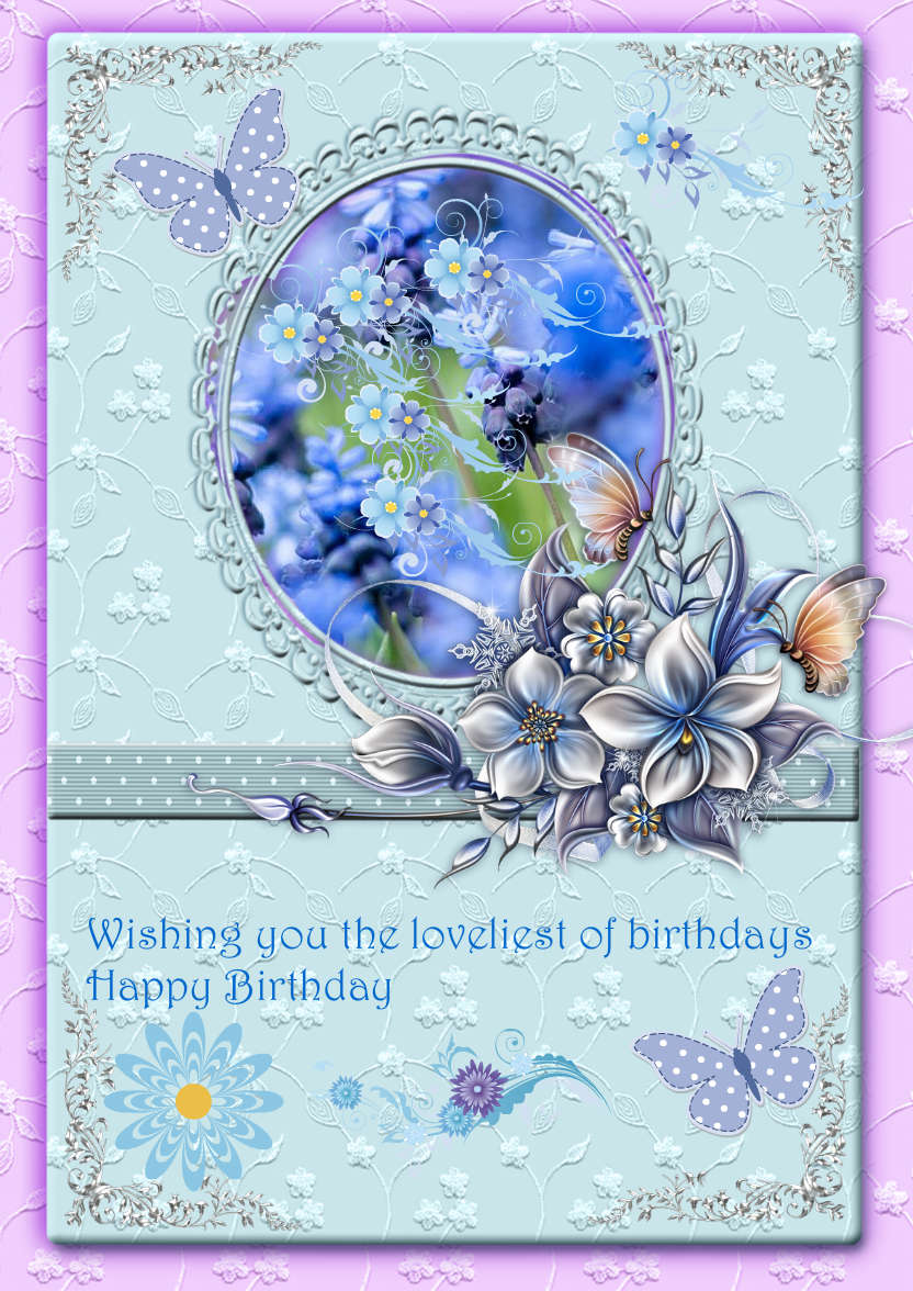 Lacy and Floral Design for Many Occasions #5 - card made with Crafty Bob's Card Creator
