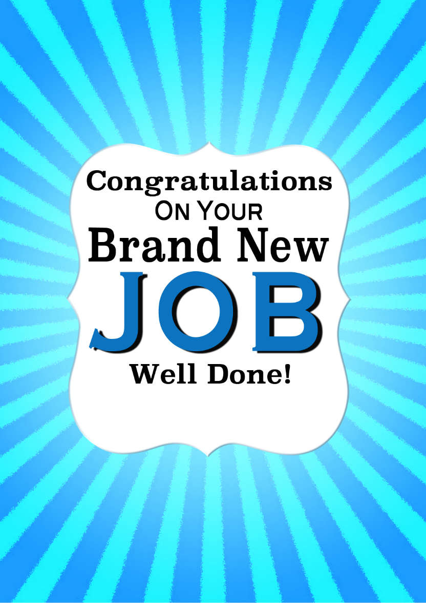 New Job Card - card made with Crafty Bob's Card Creator