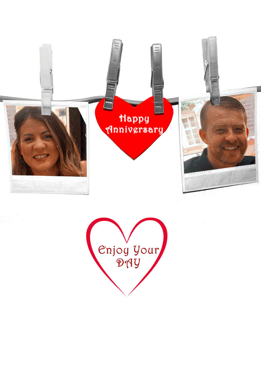 Anniversary Snapshots - card made with Crafty Bob's Card Creator
