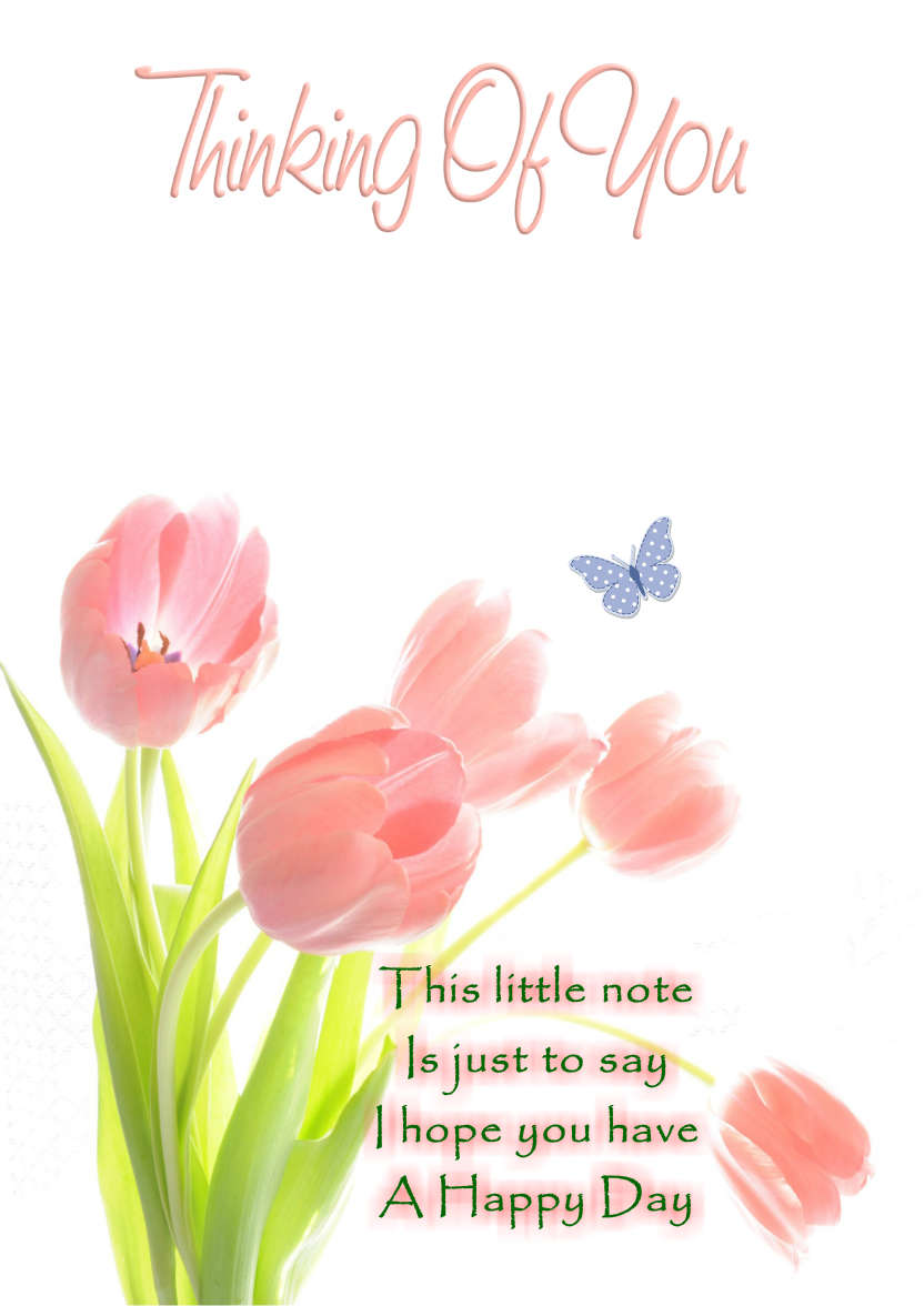 Thinking of You Tulips - card made with Crafty Bob's Card Creator