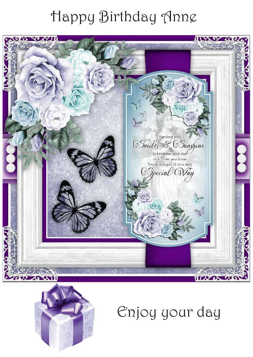 White Plain Background - card made with Crafty Bob's Card Creator