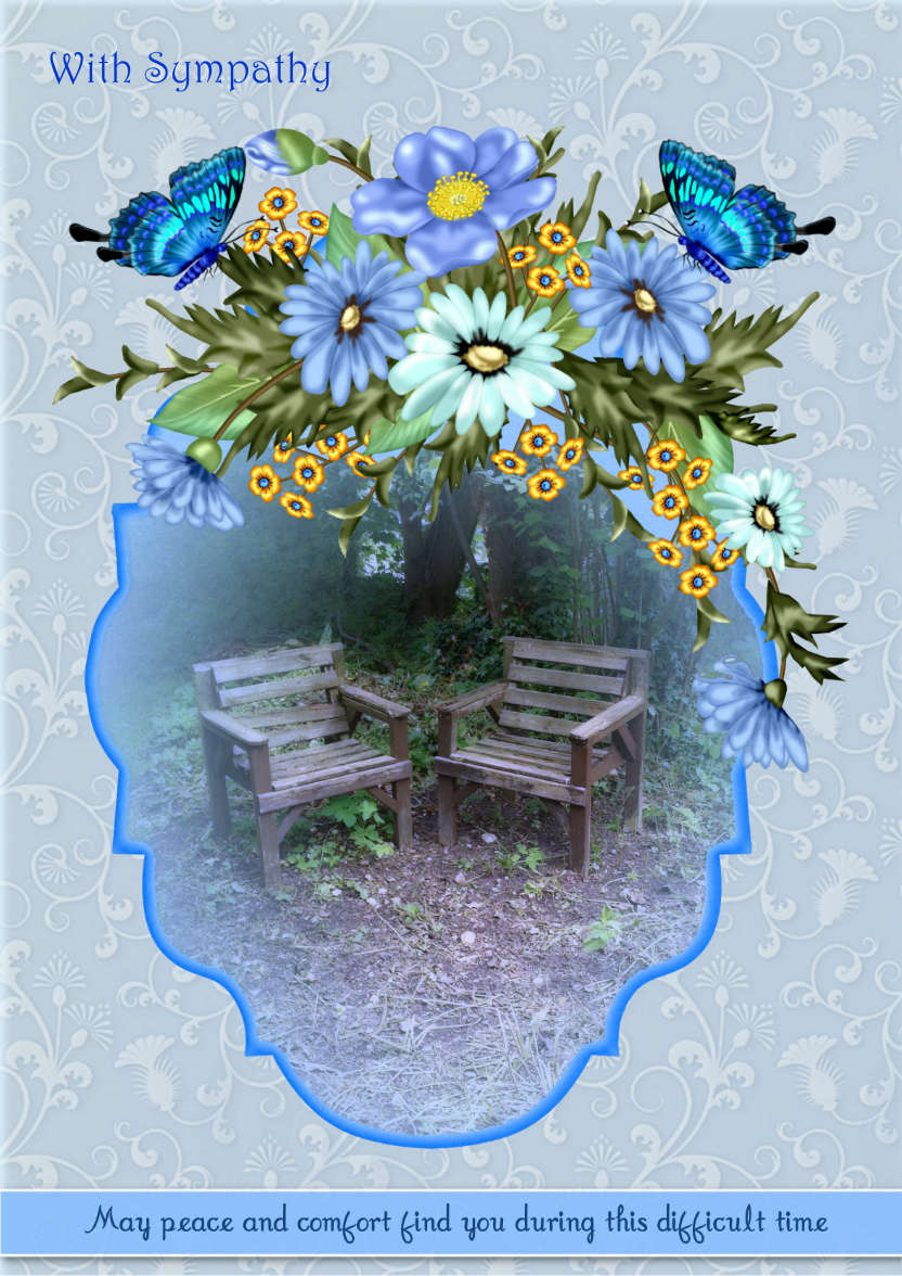 Peace - card made with Crafty Bob's Card Creator