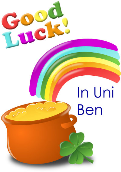 Pot of Gold Good Luck Card - card made with Crafty Bob's Card Creator