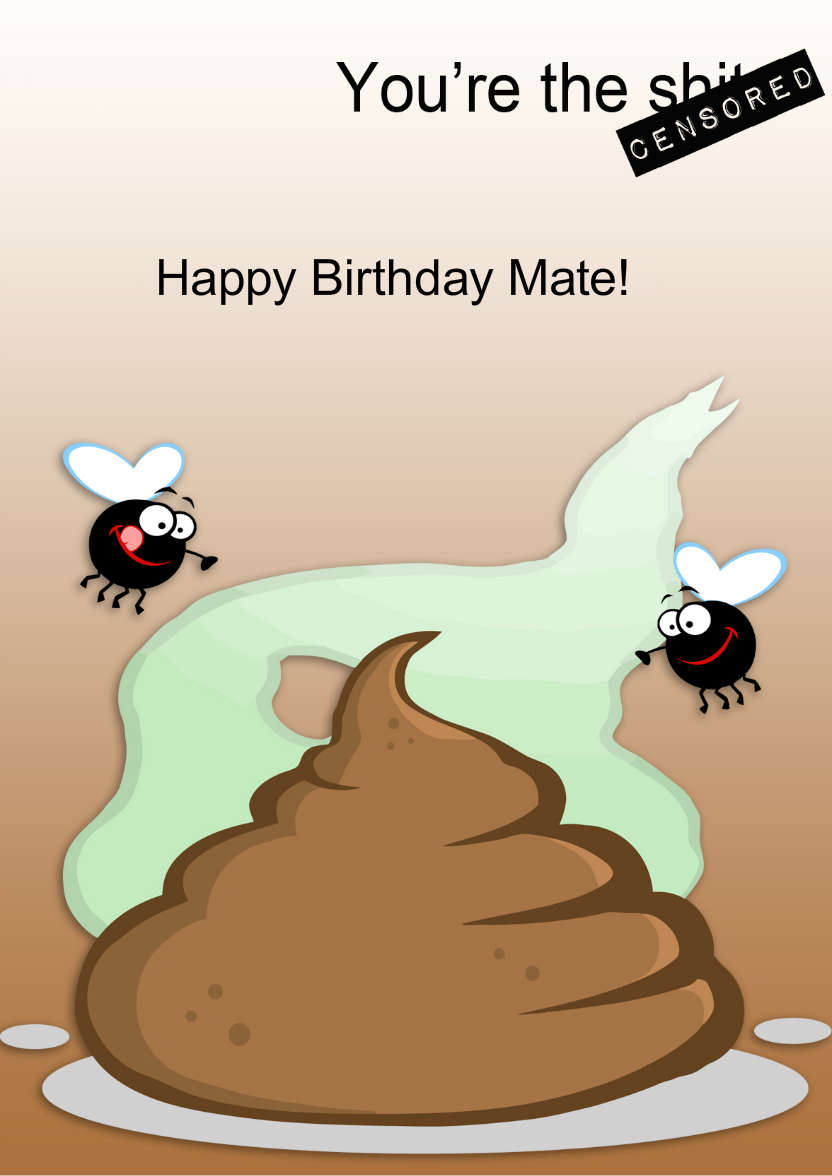You're The -  Censored! Humorous Card Fron - card made with Crafty Bob's Card Creator