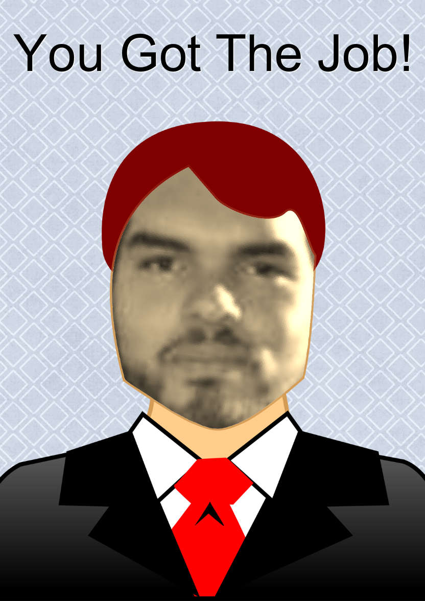 Business Man Aperture Card - card made with Crafty Bob's Card Creator