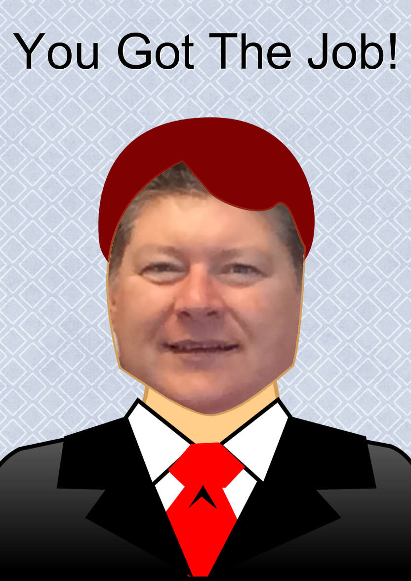 Business Man Aperture Card - card made with Crafty Bob's Card Creator