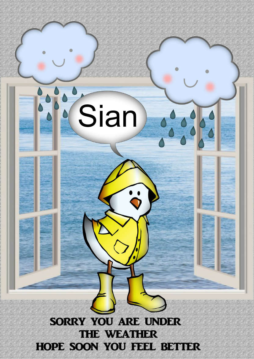 Under the Weather - card made with Crafty Bob's Card Creator