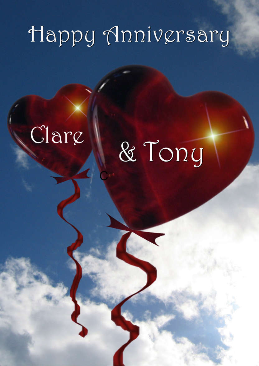 Love Balloons - card made with Crafty Bob's Card Creator