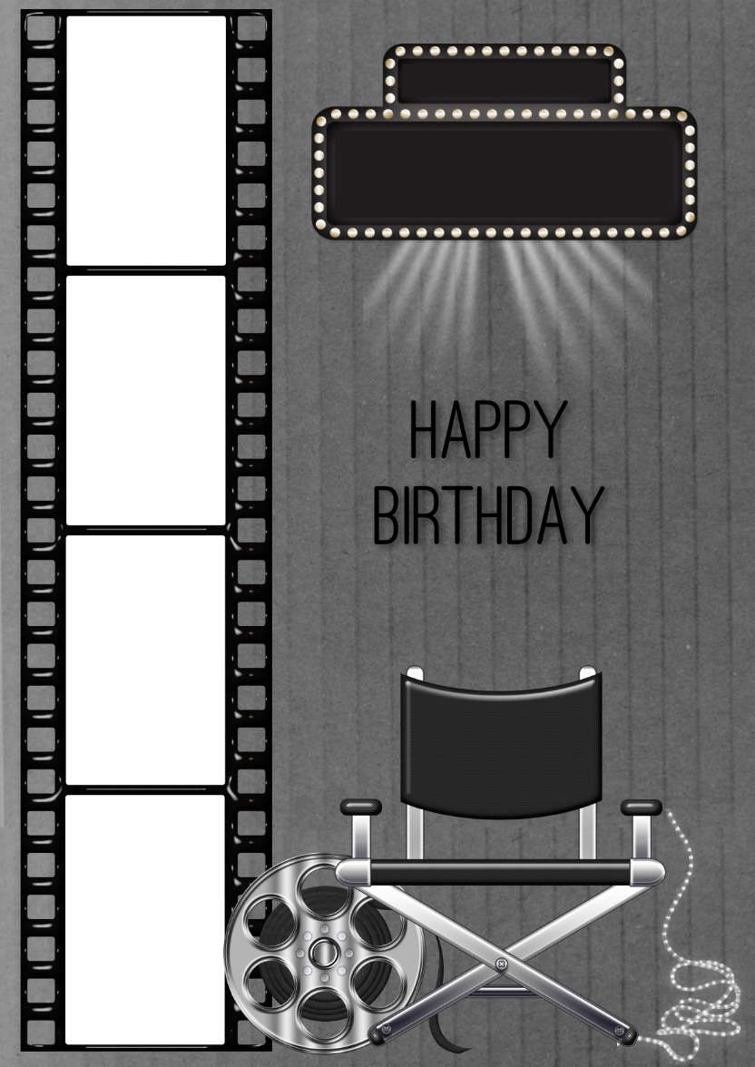 Movie Time - card made with Crafty Bob's Card Creator