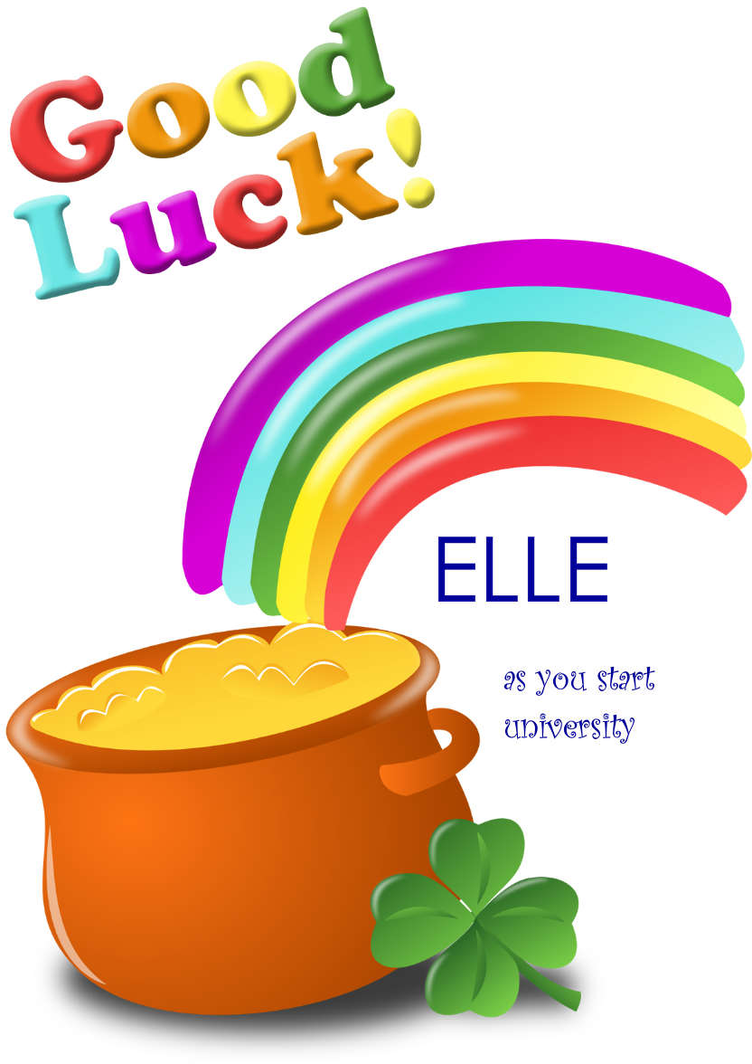 Pot of Gold Good Luck Card - card made with Crafty Bob's Card Creator