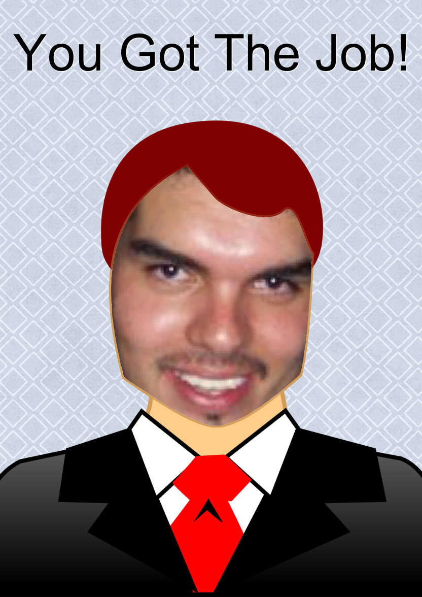 Business Man Aperture Card - card made with Crafty Bob's Card Creator