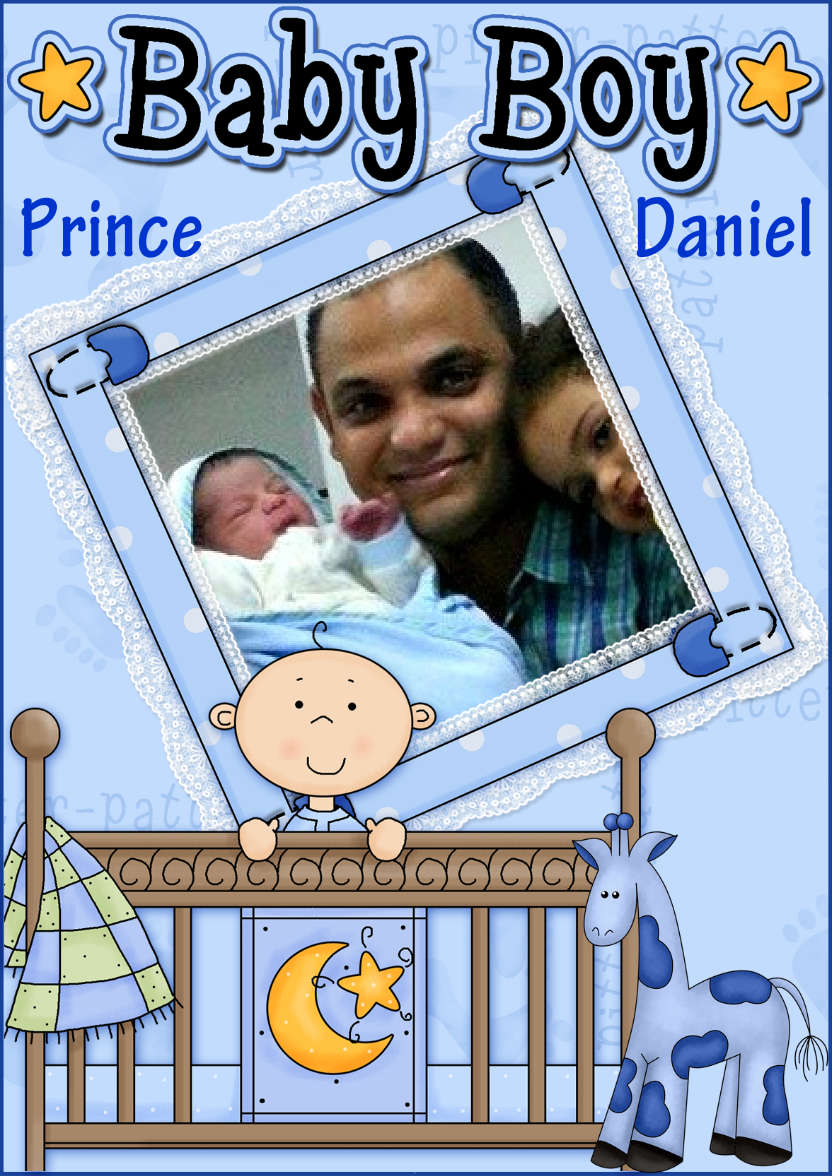 Cute Baby Boy - card made with Crafty Bob's Card Creator