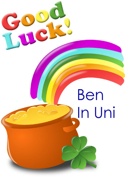 Pot of Gold Good Luck Card - card made with Crafty Bob's Card Creator