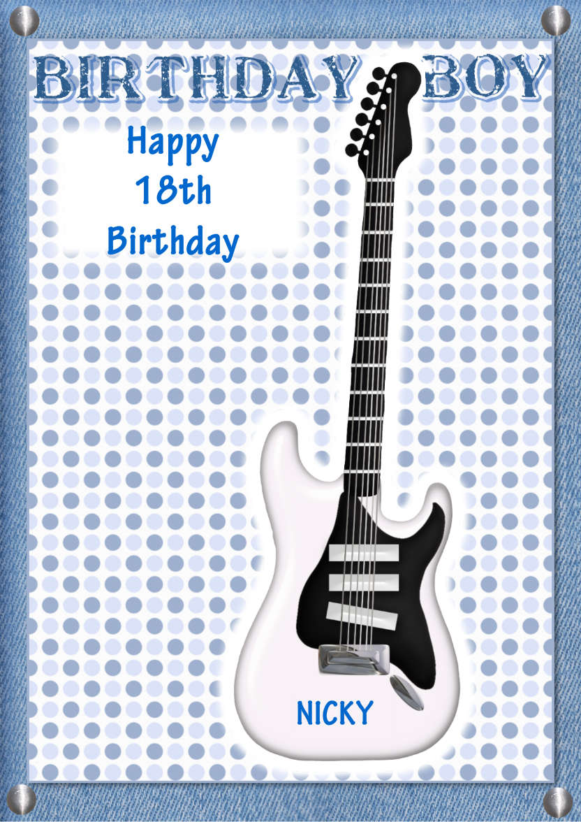 Guitar Fan - card made with Crafty Bob's Card Creator